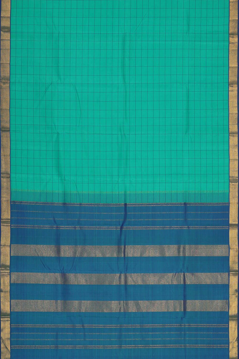 Image of Arani Silk Sea Green Saree